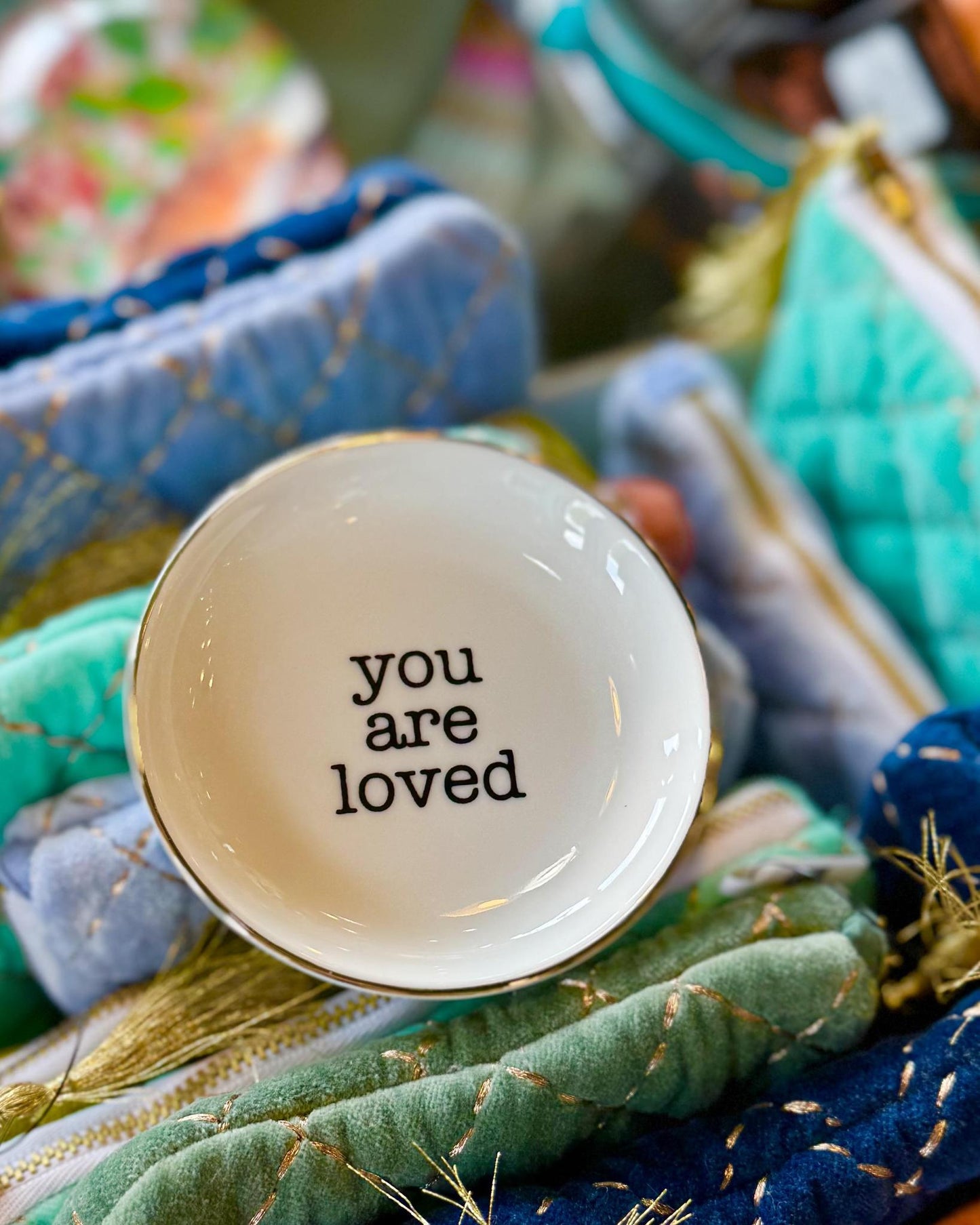Tray - You Are Loved - Ceramic with 22K Gold Accent