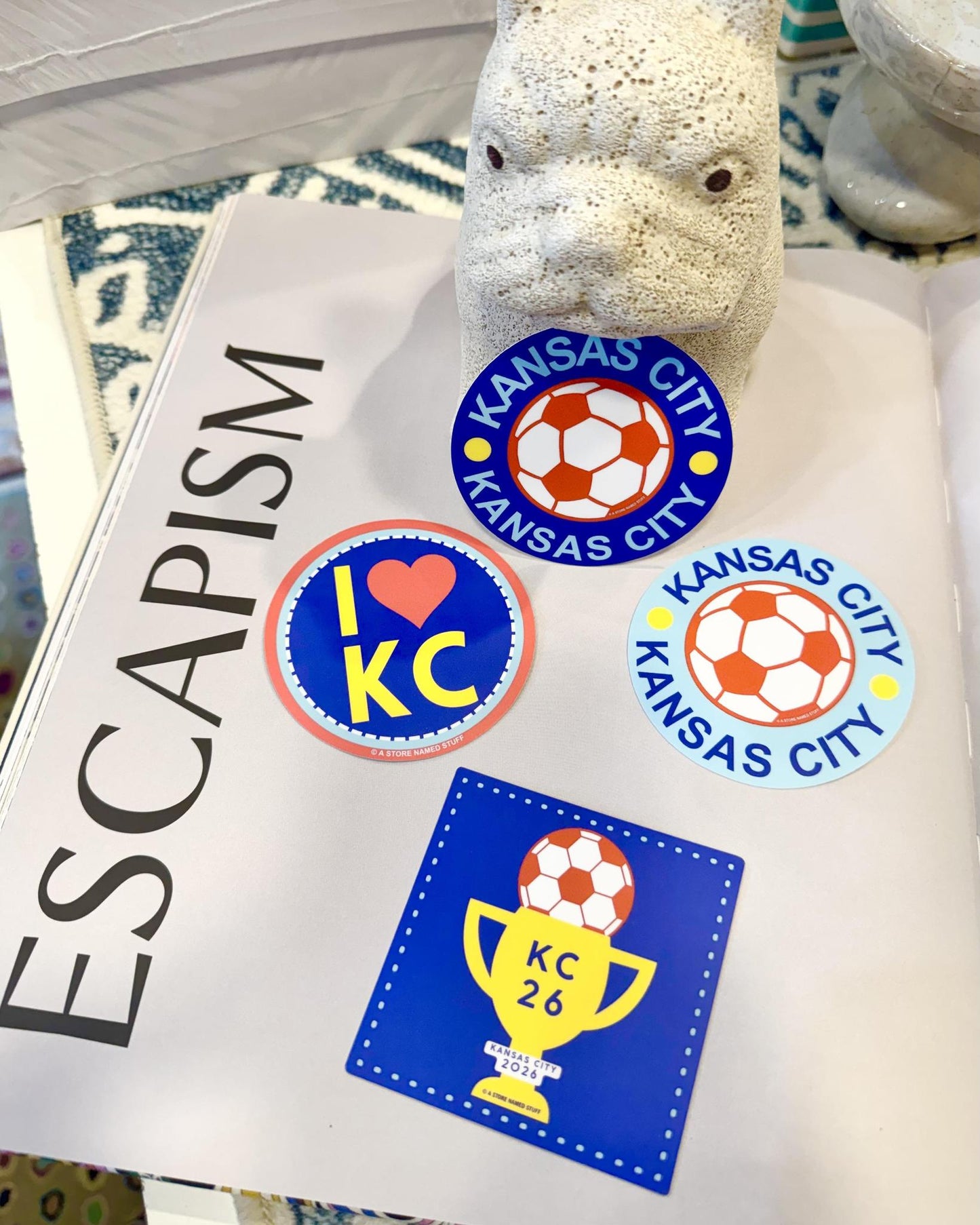 Sticker - KC 26 Trophy & Soccer Ball