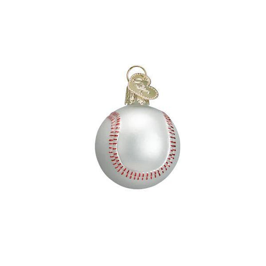 Ornament - Blown Glass - Mini Baseball