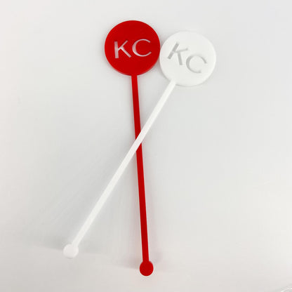 Stirrer - Blue Acrylic Circle - KC