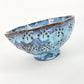 Bowl - Glazed Ceramic Footed Original - Blue/Brown