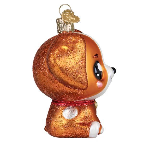Ornament - Blown Glass - Kawaii Dog