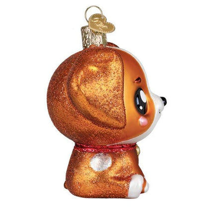Ornament - Blown Glass - Kawaii Dog