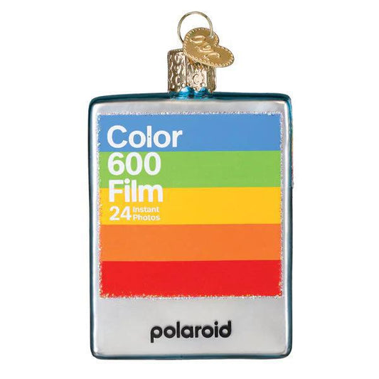 Ornament - Blown Glass - Polaroid Film Box