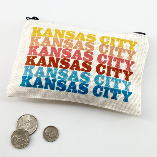 Zippered Bag - KANSAS CITY - Sunset Color Combo