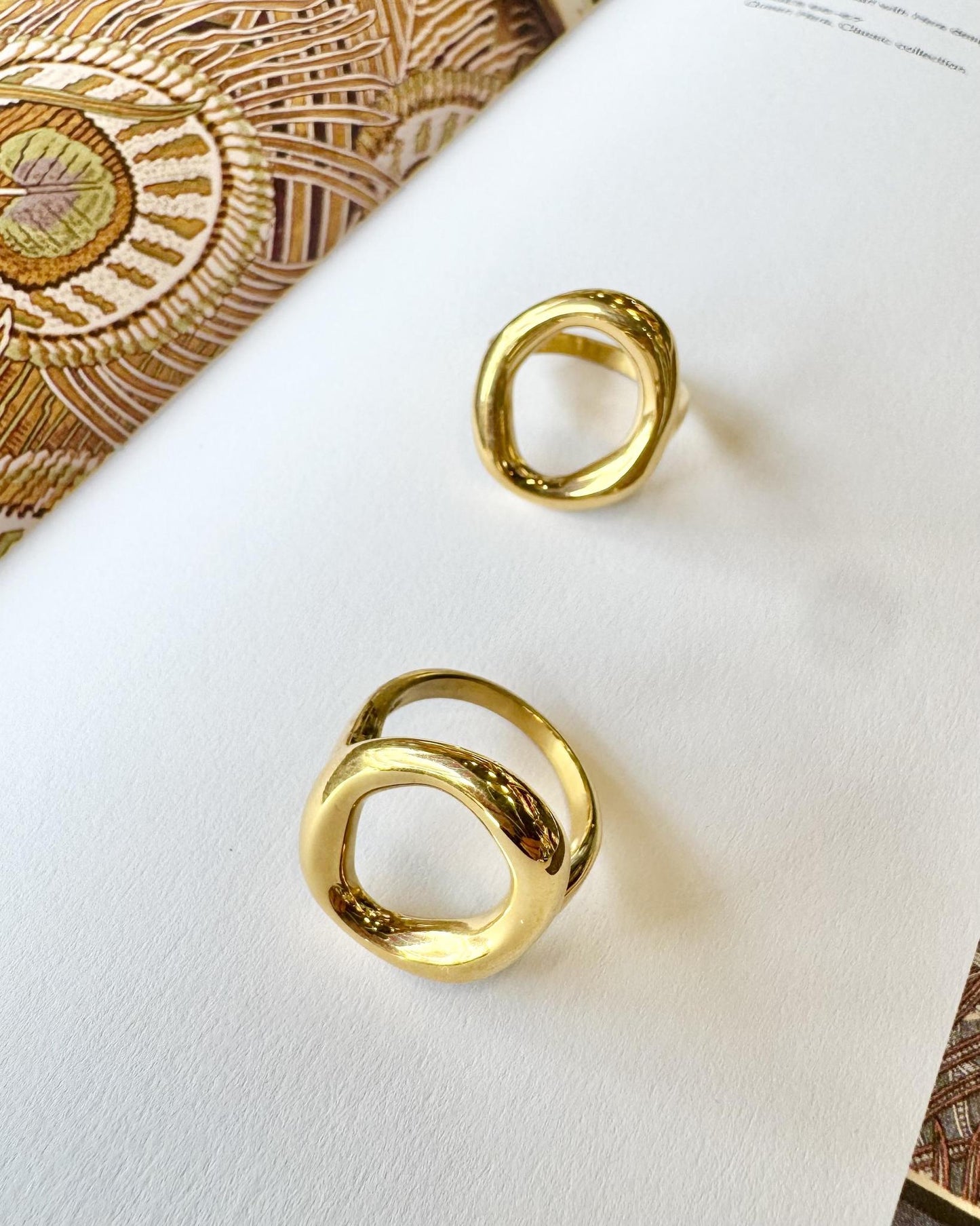 Ring - Oval - Waterproof Gold