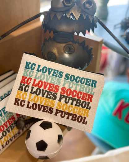 Zippered Bag - KC LOVES SOCCER/KC LOVES FUTBOL - Vista Combo