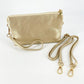 4 in 1 Handbag - Crossbody/Clutch/Wristlet - Light Gold