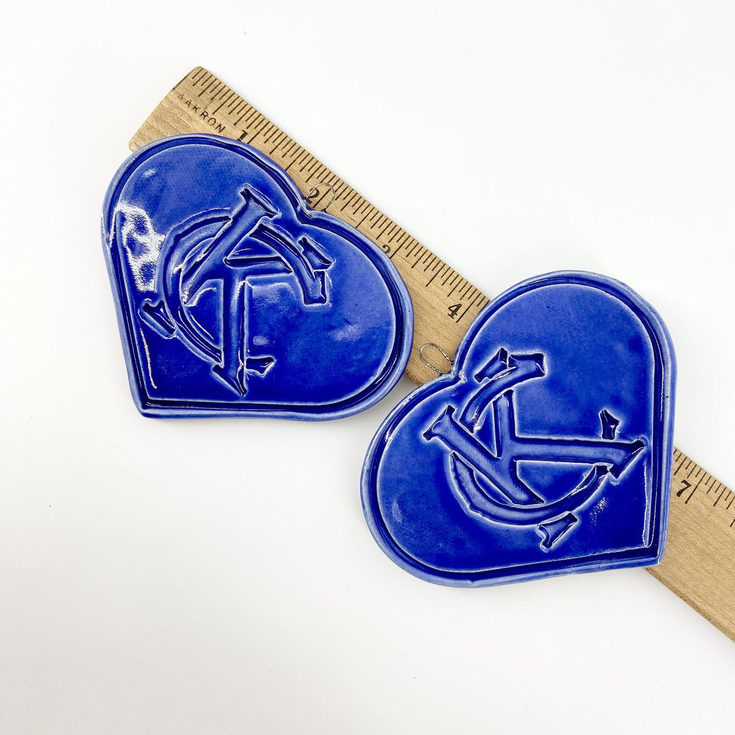 Decoration/Ornament - KC Logo Heart - Blue