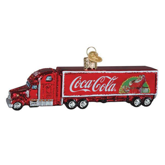 Ornament - Blown Glass - Coca-Cola Christmas Truck