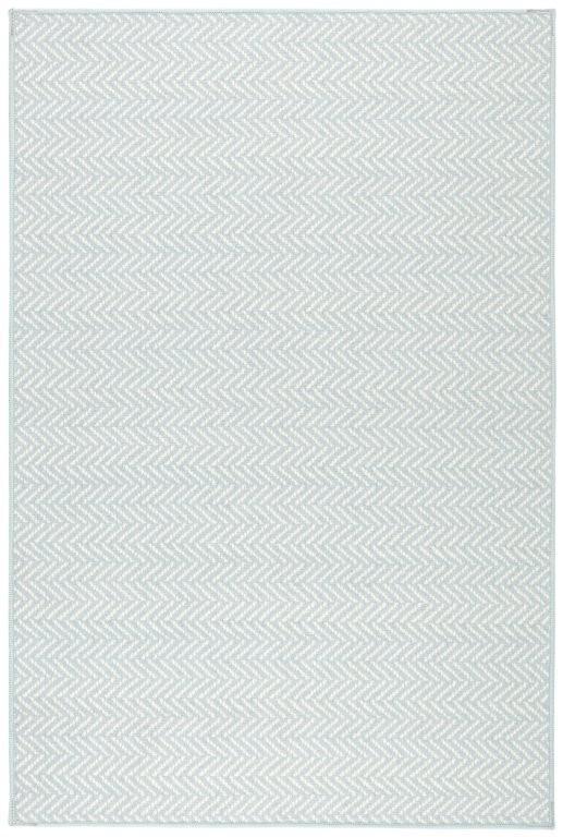 Rug - Machine-Washable - Herringbone Swedish Blue