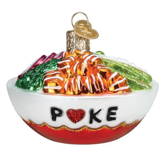 Ornament - Blown Glass - Poke Bowl