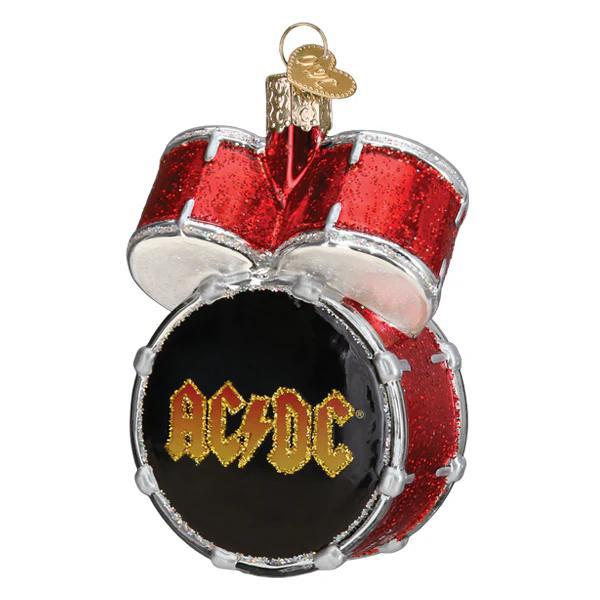 Ornament - Blown Glass - AC/DC Drum Set