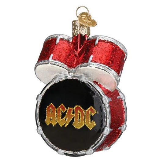 Ornament - Blown Glass - AC/DC Drum Set