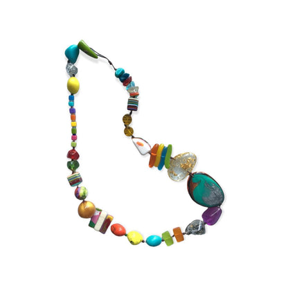 Necklace - Handknotted Resin Original - Handmade