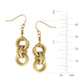 Earrings - Rope Double Link - 24kt Gold Plated