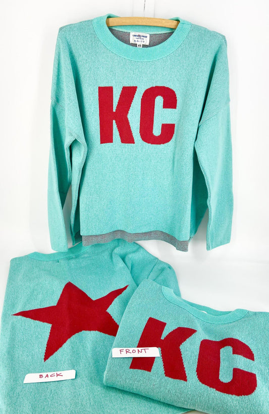 Sweater - KC/Star - Exclusive (Turq + Red)