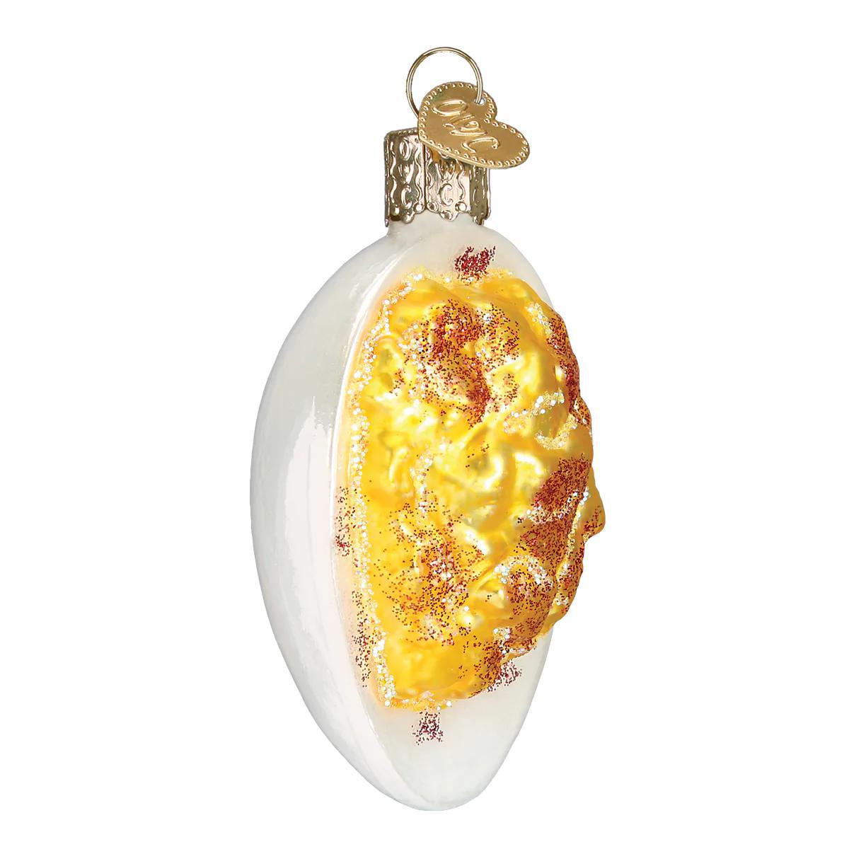 Ornament - Blown Glass - Deviled Egg