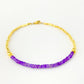 Bracelet - Mini Bead - Amethyst Fade - 18kt Gold Vermeil