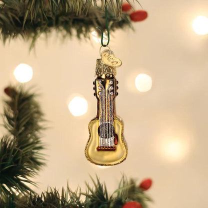 Ornament - Blown Glass - Mini Guitar