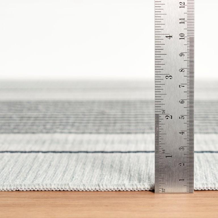 Rug - Machine-Washable - Gunner Stripe Grey