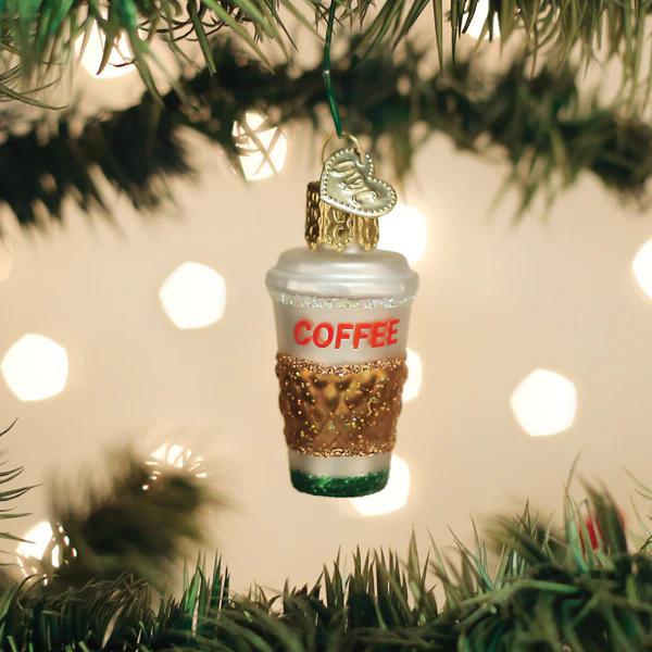 Ornament - Blown Glass - Mini Coffee To Go