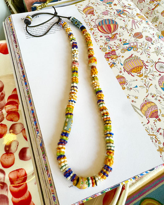 Necklace - African Trade Beads - Adjustable