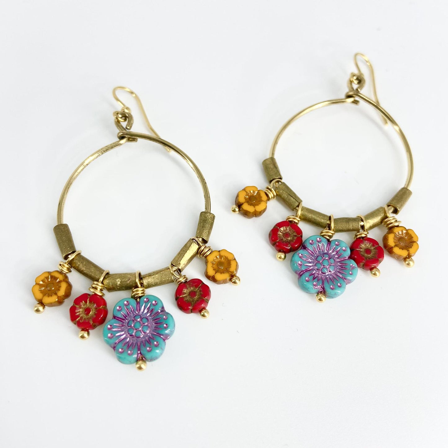 Earrings - "Tutti Frutti" Flower Power