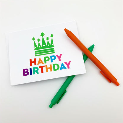 Greeting Card - "Happy Birthday" Crown