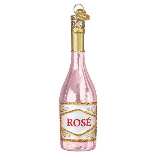 Ornament - Blown Glass - Rosé Wine