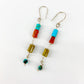 Earrings - Sterling, Coral, and Turquoise Originals