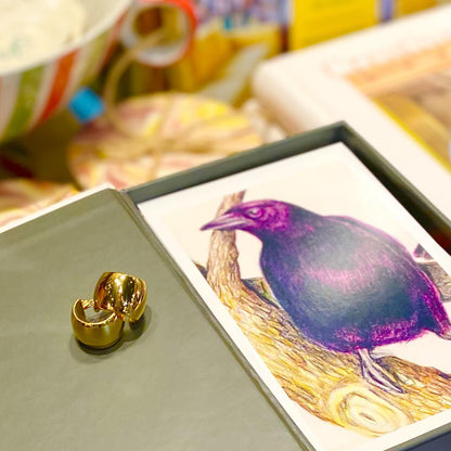 Earrings - Waterproof Gold on Stainless Steel - "Clara"