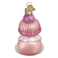 Ornament - Blown Glass - Snow Baby Girl