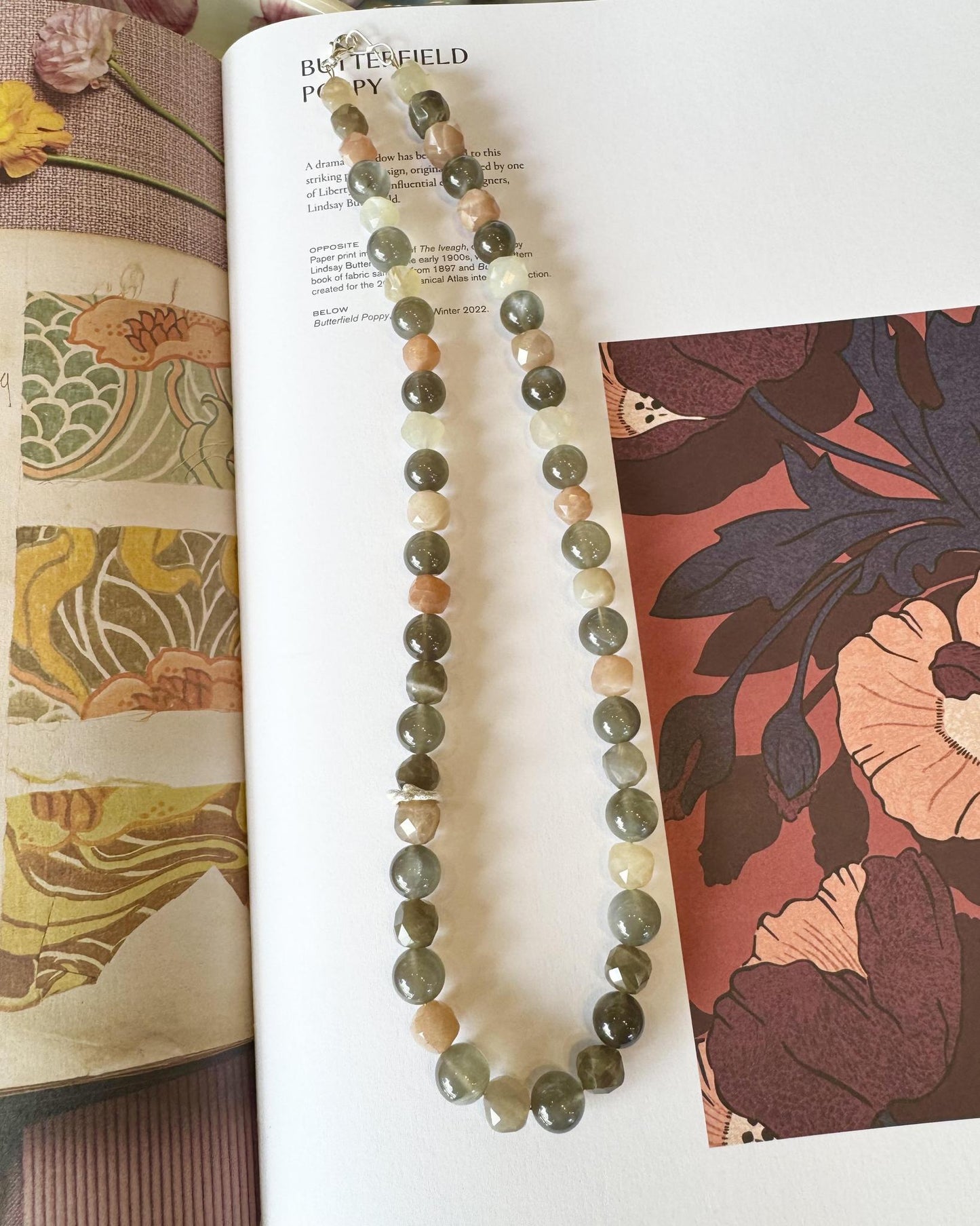 Necklace - Faceted & Round Moonstone with Sterling