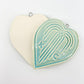 Decoration/Ornament - KC Fountain Heart  - Aqua