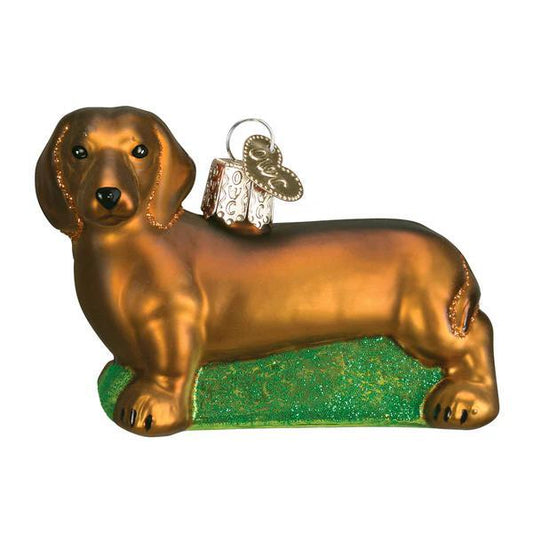 Ornament - Blown Glass - Dachshund