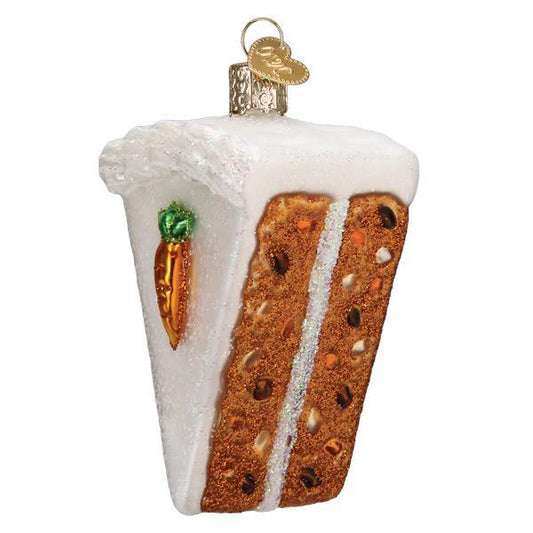 Ornament - Blown Glass - Carrot Cake