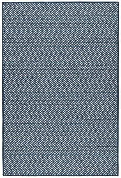 Rug - Machine-Washable - Herringbone Navy