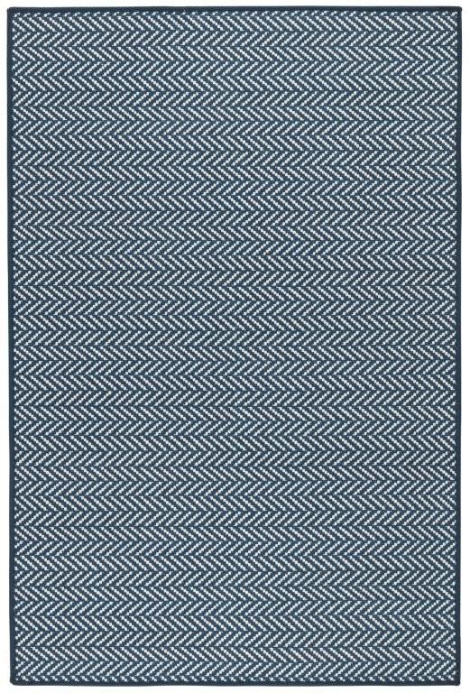 Rug - Machine-Washable - Herringbone Navy