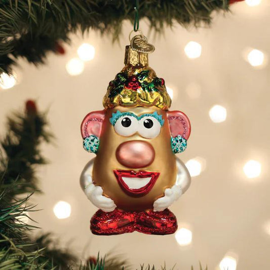 Ornament - Blown Glass - Mrs. Potato Head