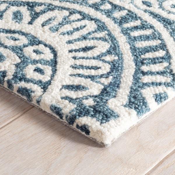 Rug - Micro Hooked Wool - Temple Ink