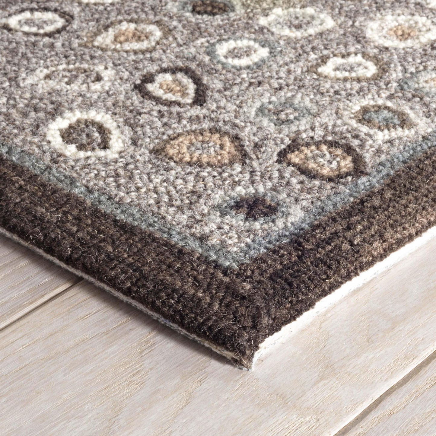 Rug - Micro Hooked Wool - Cat's Paw Grey