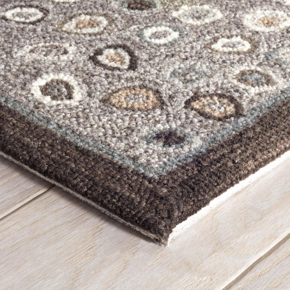 Rug - Micro Hooked Wool - Cat's Paw Grey