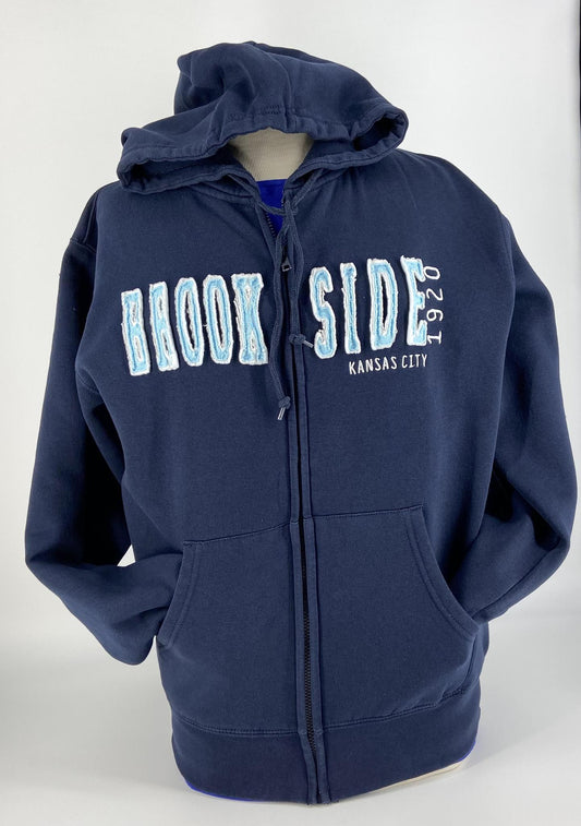Sweatshirt - Brookside Zipper Hoodie - Navy