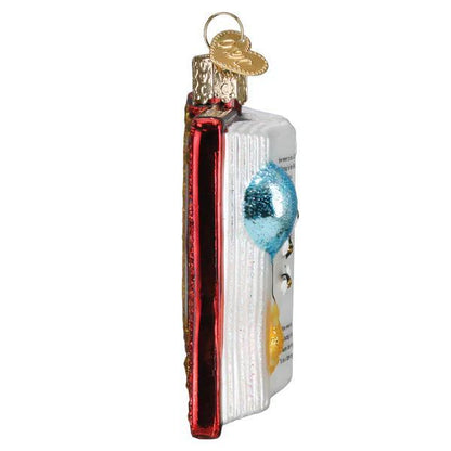 Ornament - Blown Glass - Winnie-the-Pooh Book