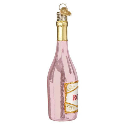 Ornament - Blown Glass - Rosé Wine