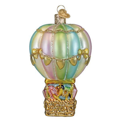 Ornament - Blown Glass - Baby Bear Balloon