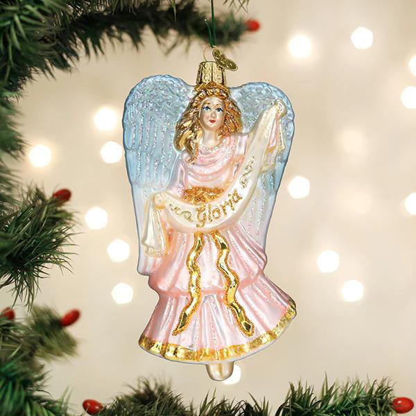 Ornament - Blown Glass - Nativity Angel