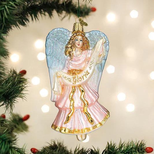 Ornament - Blown Glass - Nativity Angel