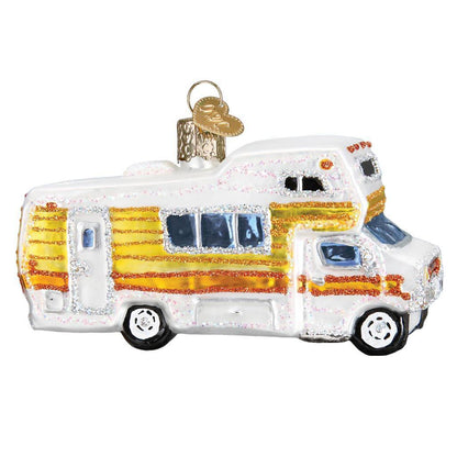 Ornament - Blown Glass - Classic Motorhome